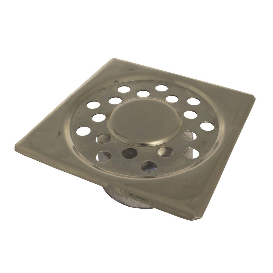 Kl. Kolk + rooster 100x100 v. Eureka rvs en lood gelijmd