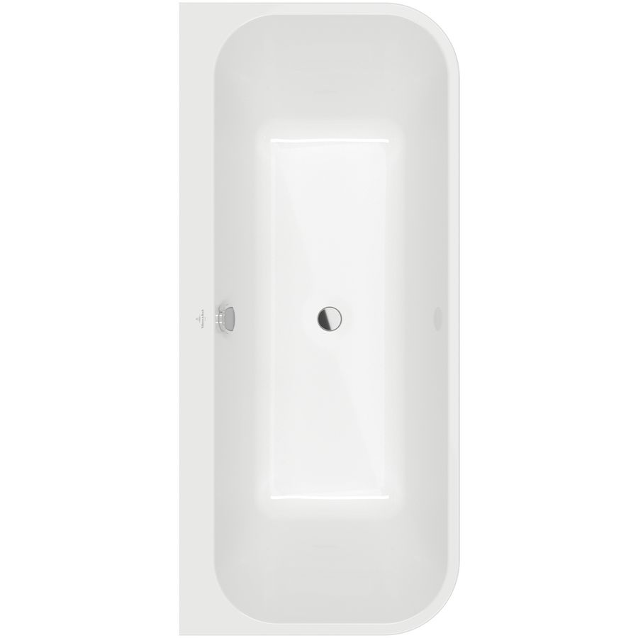 Back-to-wall bad 800x1800mm White Alpine Architectura