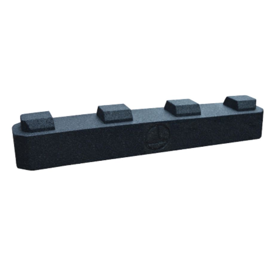 Rubber ophoogblok L=1000mm/H=120mm