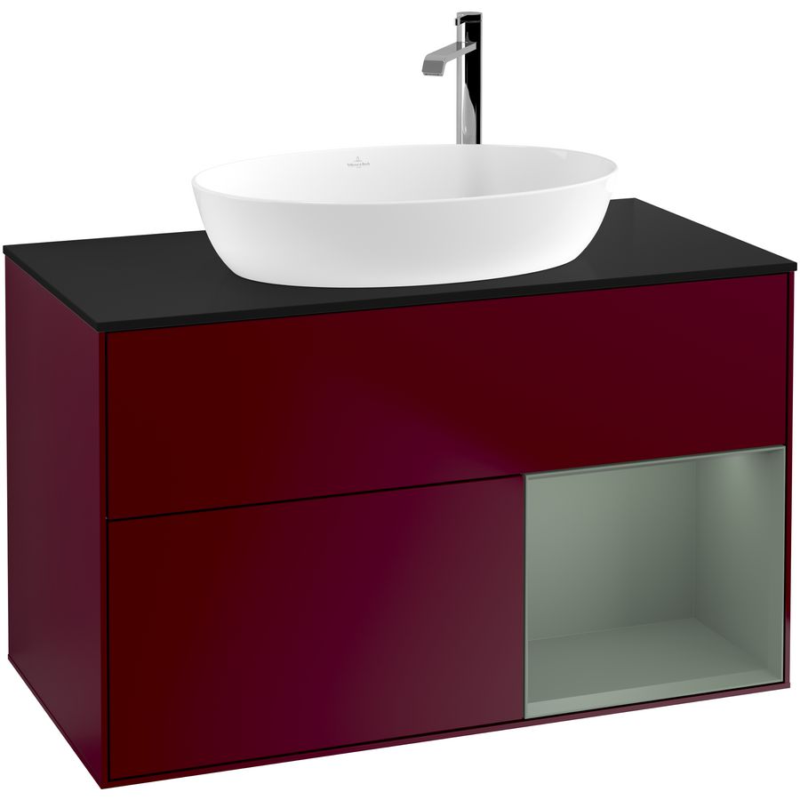 Wastafelonderkast Finion 1000x603x501mm Peony Matt Lacquer F902GMHB