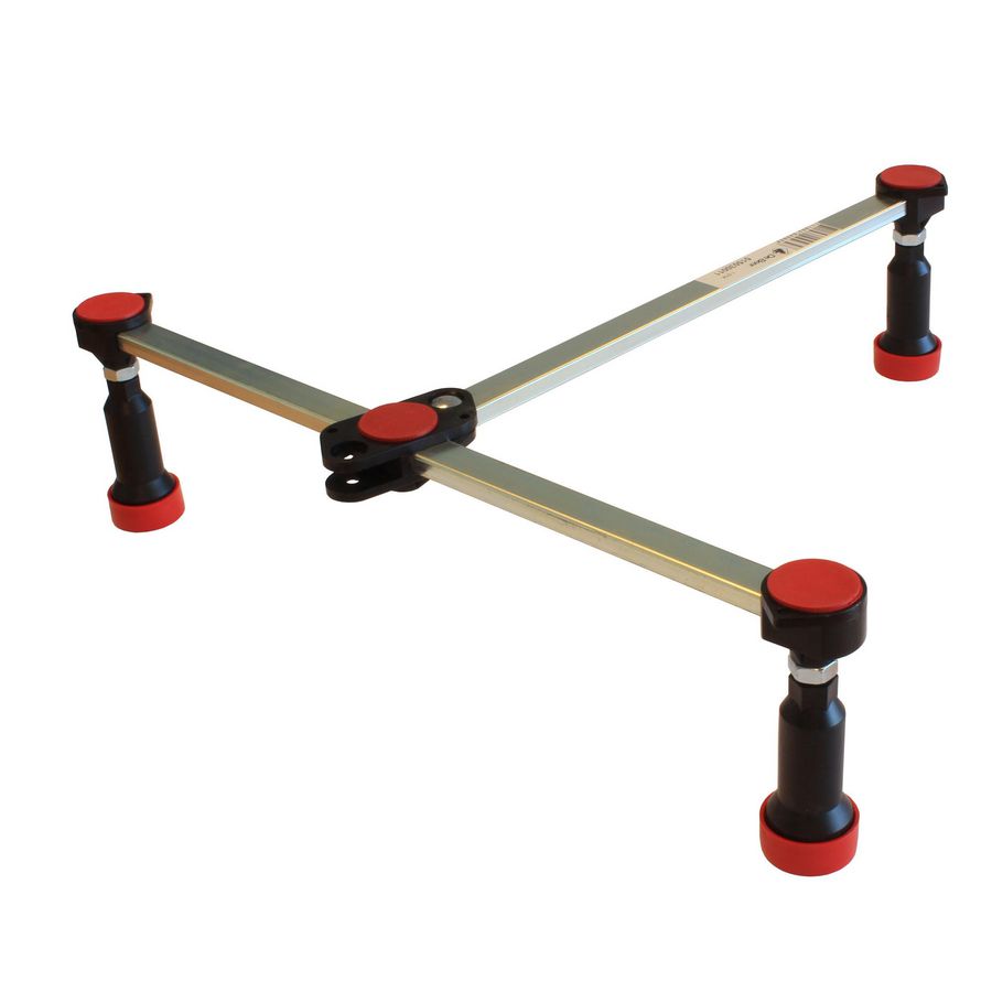 Douchebakpoten m. 3 voeten T-model 115mm tot 180mm