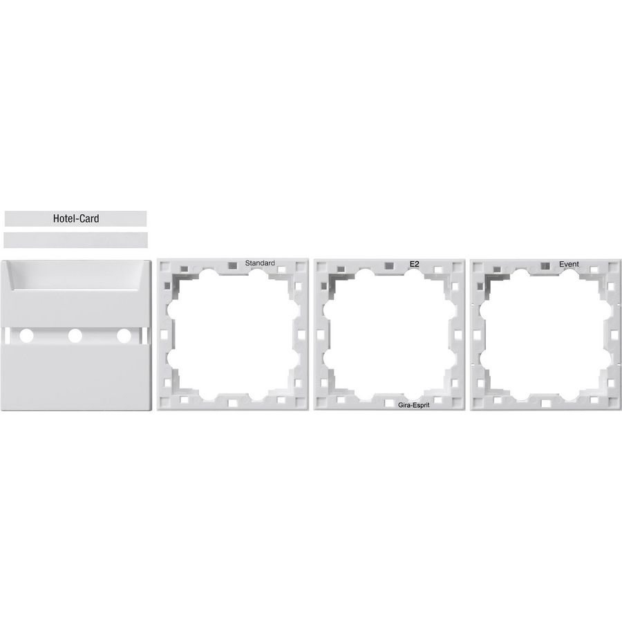 Acces. Hotel-Card System 55 zuiver wit