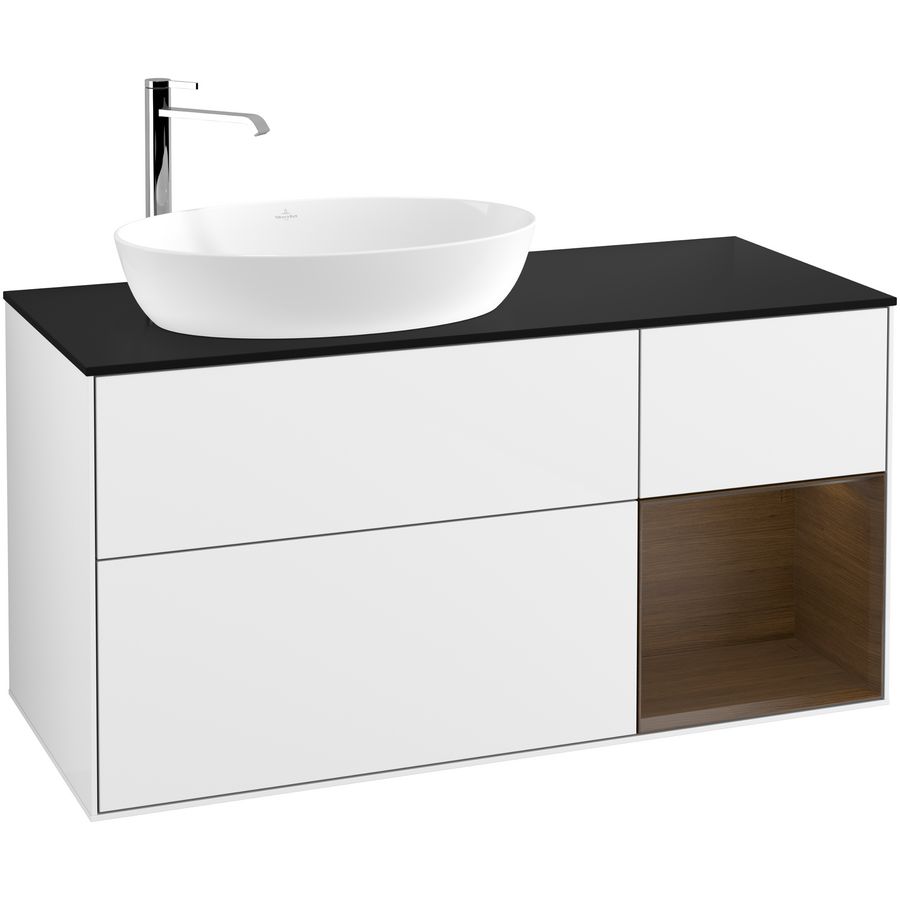 Wastafelonderkast Finion 1200x603x501mm G.White.L F932GNGF