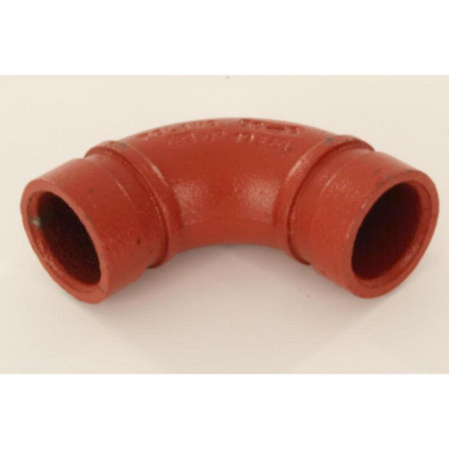 Bocht 90° groef 10 oranje 1.1/4"x42,4mm