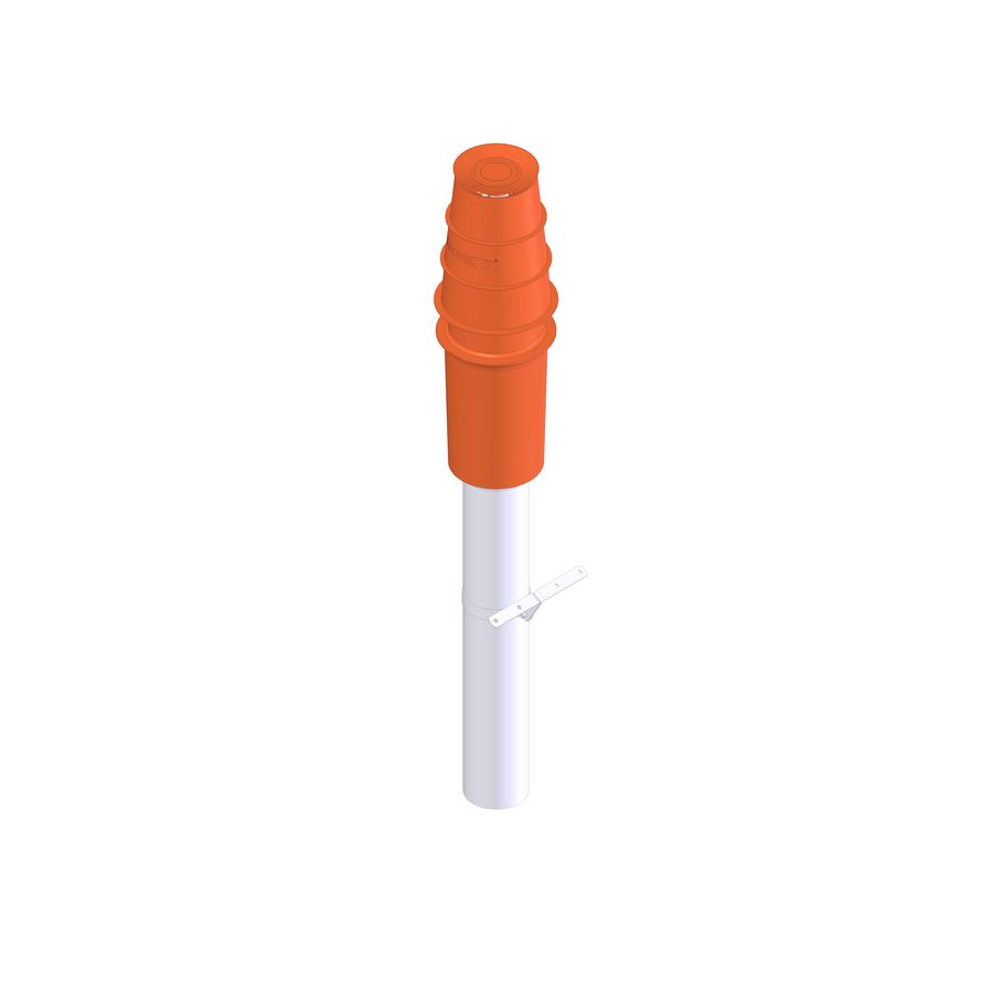 Dakdoorvoer Ø80/125 rood d-p/g