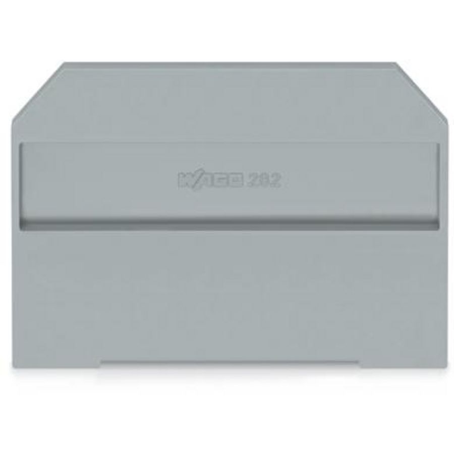 Afsluit-+tussenplaat 4mm grijs 282-311 VVE=25