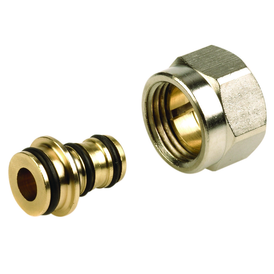 Knelkoppeling VPE/AKB M22 - 14x2mm bn. vernikkeld 839 VVE=2