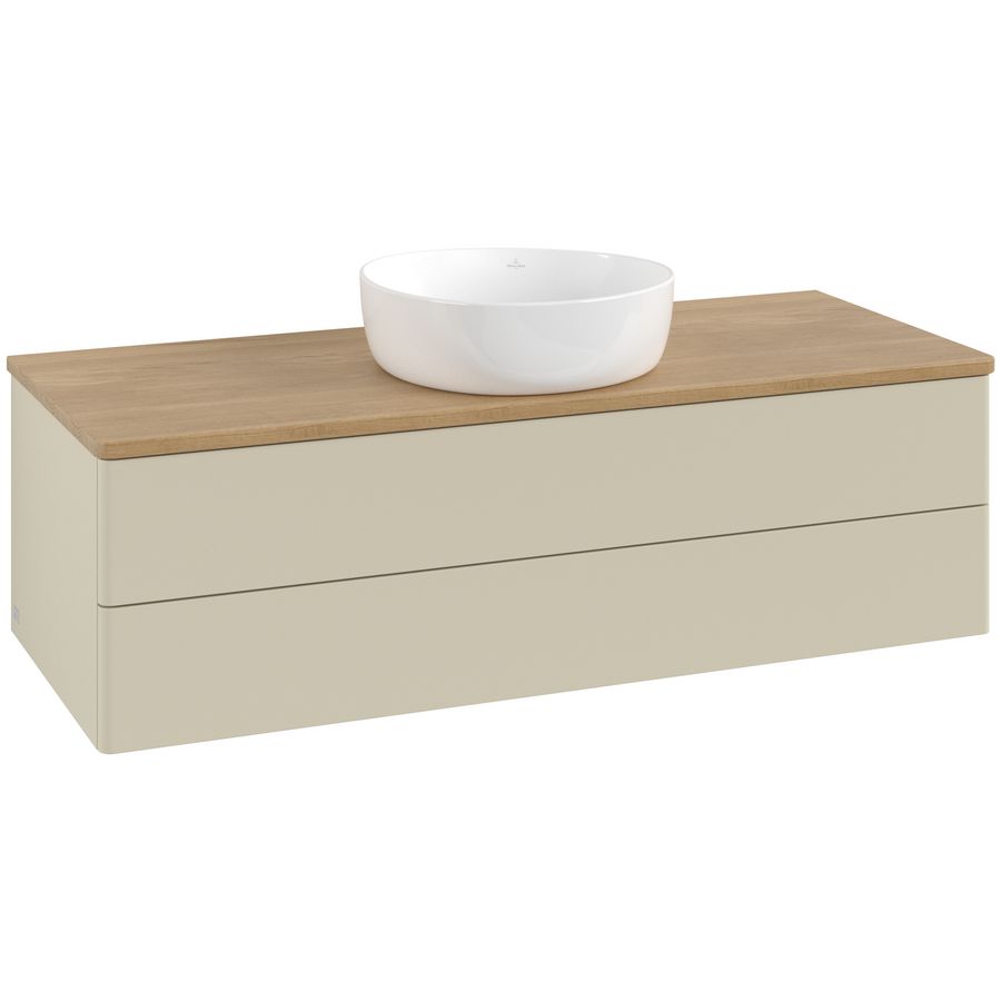 Wastafelonderkast Antao 1200x360x500mm S.Grey Matt Lacquer K21011HJ