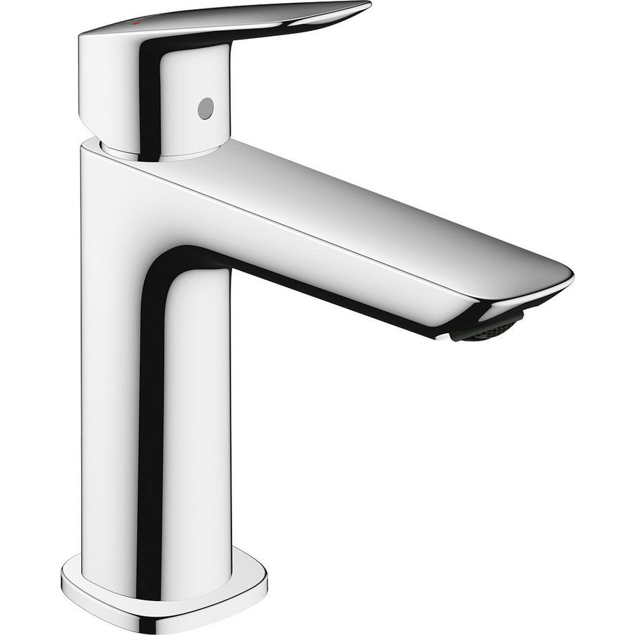 Logis Slim 1-hendel wastafelkraan 100 Slim+Push open