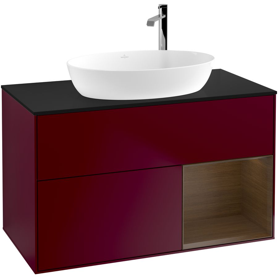 Wastafelonderkast Finion 1000x603x501mm Peony Matt Lacquer F902GNHB