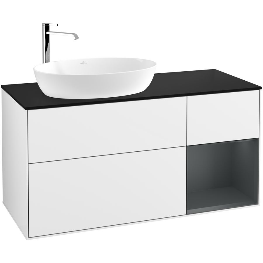 Wastafelonderkast Finion 1200x603x501mm G.White.L F932HGGF