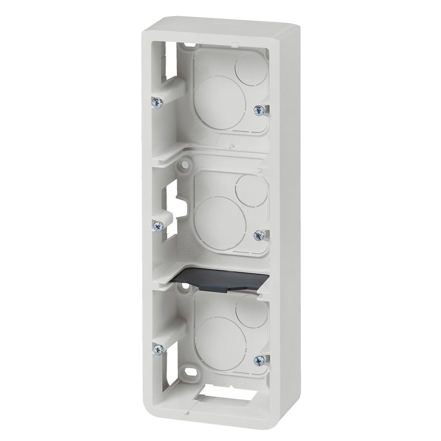 Opbouwbehuizing verticaal 40mm 6 modulen Mosaic