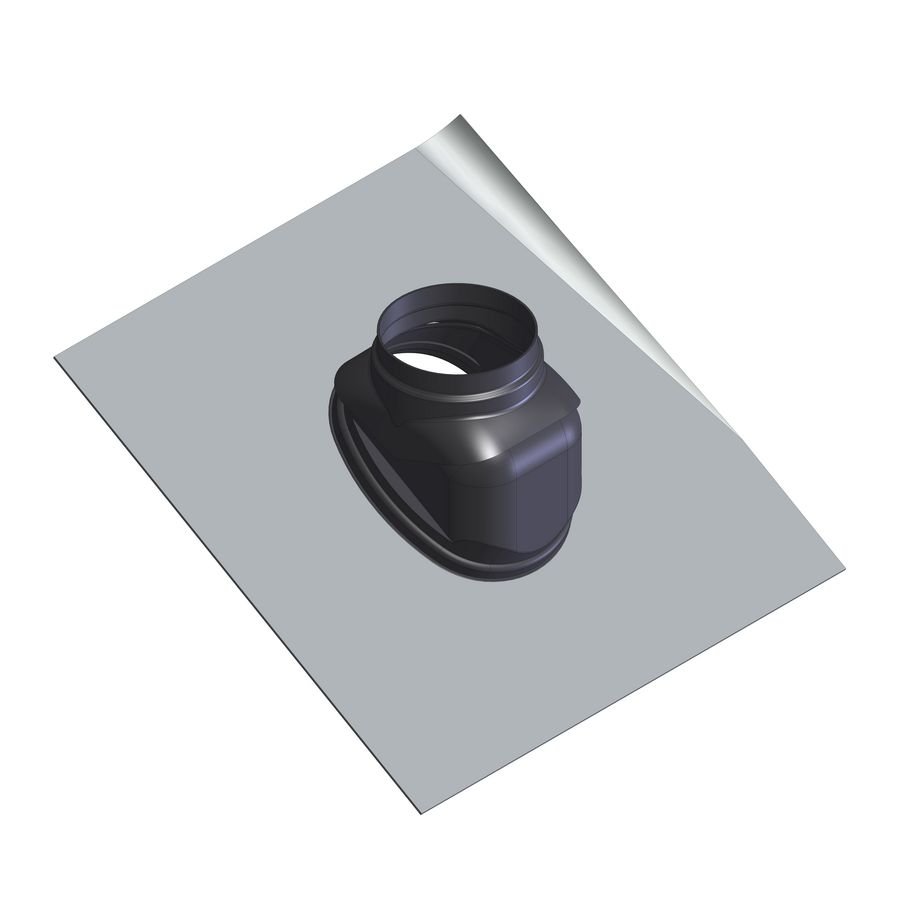 Dakpan 25-45gr.+regenschaal Ø150 d-lood