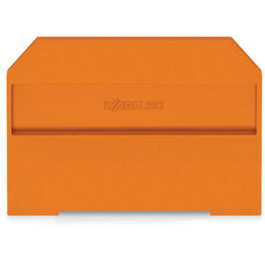 Afsluit-+tussenplaat 4mm oranje 282-312 VVE=25