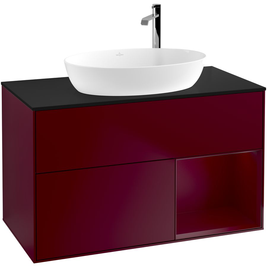 Wastafelonderkast Finion 1000x603x501mm Peony Matt Lacquer F902HBHB