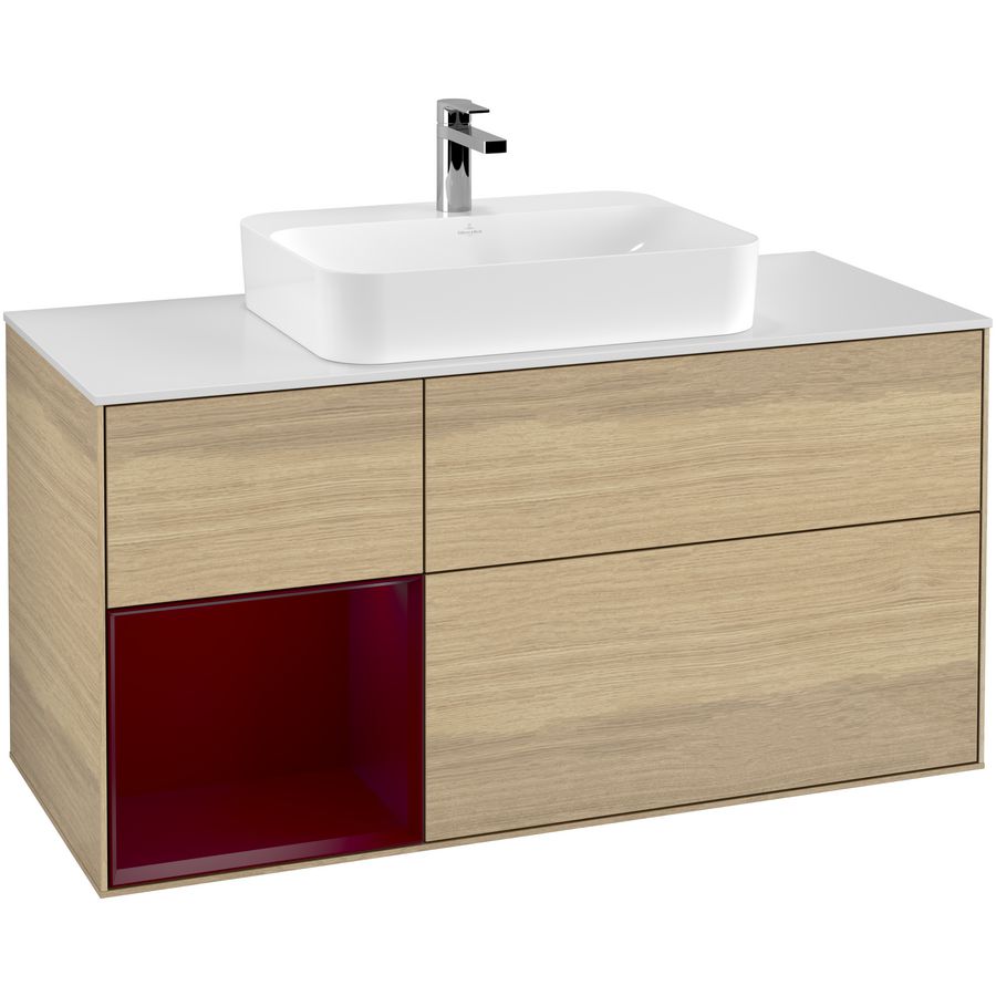 Wastafelonderkast Finion 1200x603x501mm Oak Veneer G411HBPC