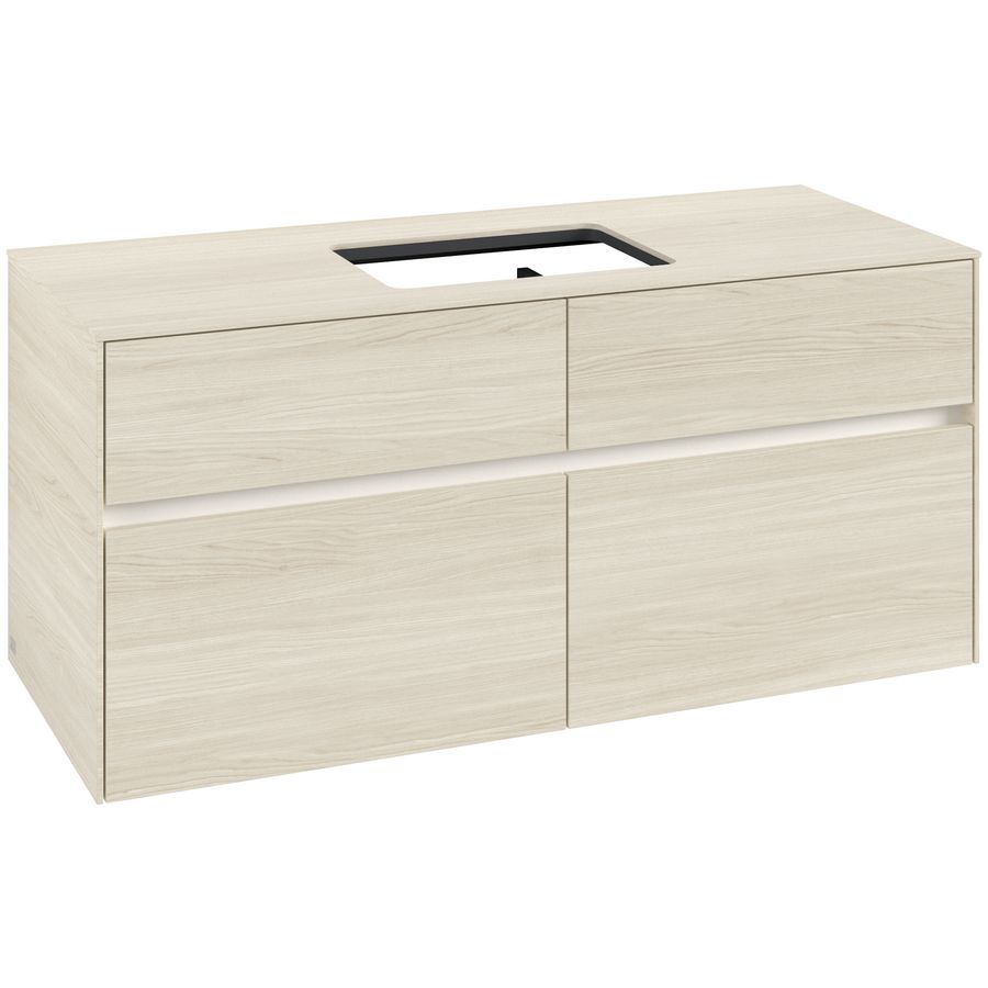 Wastafelonderkast Collaro 1200x548x500mm White Oak C112B0AA