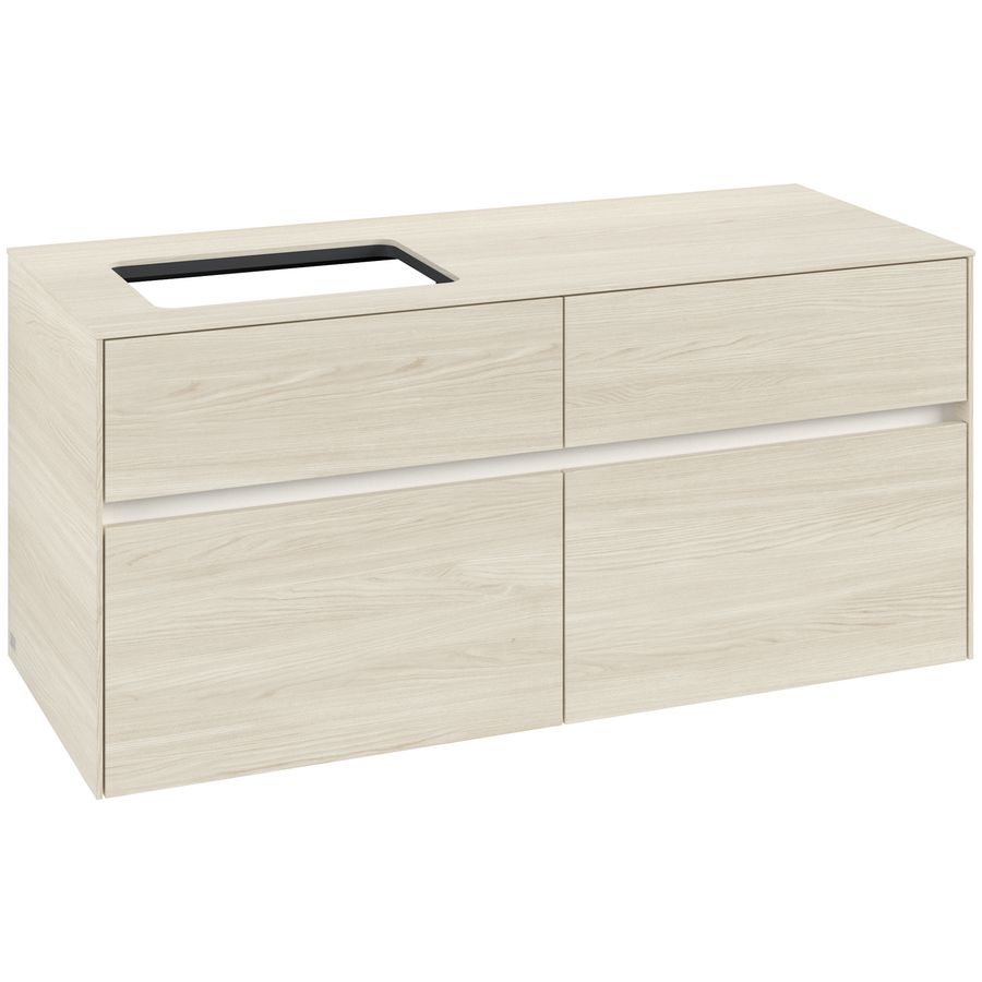 Wastafelonderkast Collaro 1200x548x500mm White Oak C11300AA