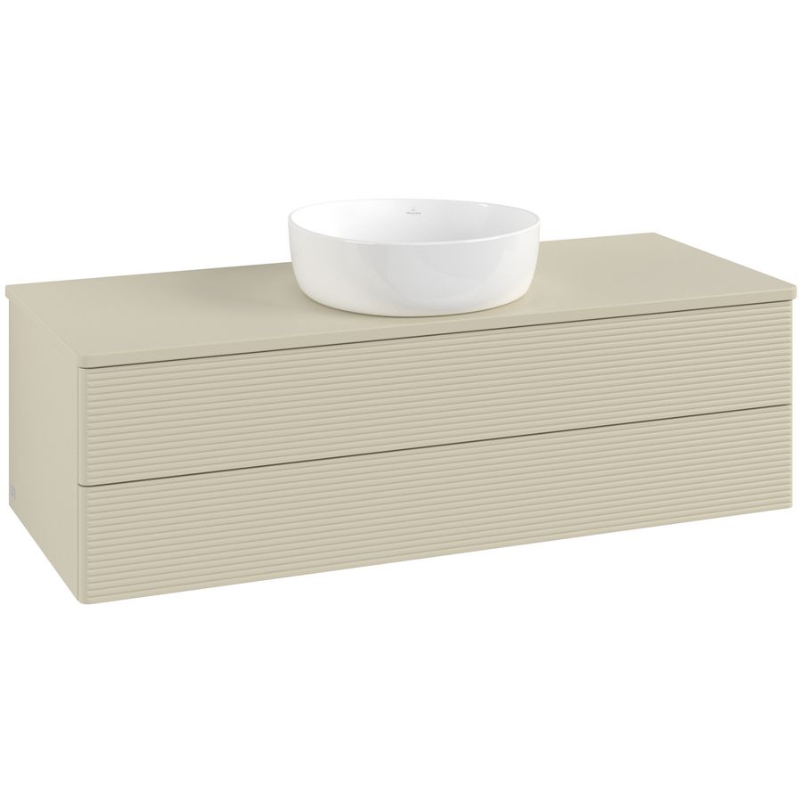 Wastafelonderkast Antao 1200x360x500mm S.Grey Matt Lacquer K21110HJ