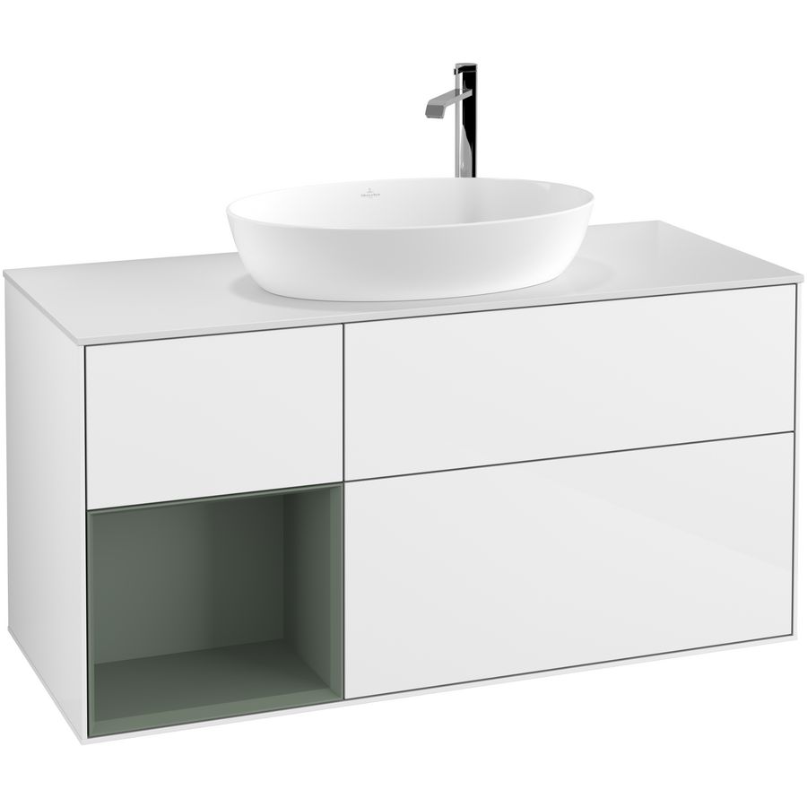 Wastafelonderkast Finion 1200x603x501mm G.White.L F941GMGF