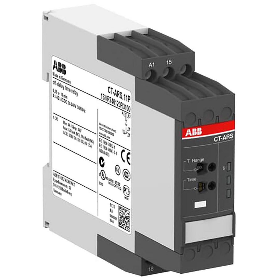 Tijdrelais CT-ARS.11P afval-vertraagd 1 w 24-240vac/dc