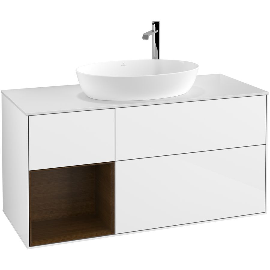 Wastafelonderkast Finion 1200x603x501mm G.White.L F941GNGF