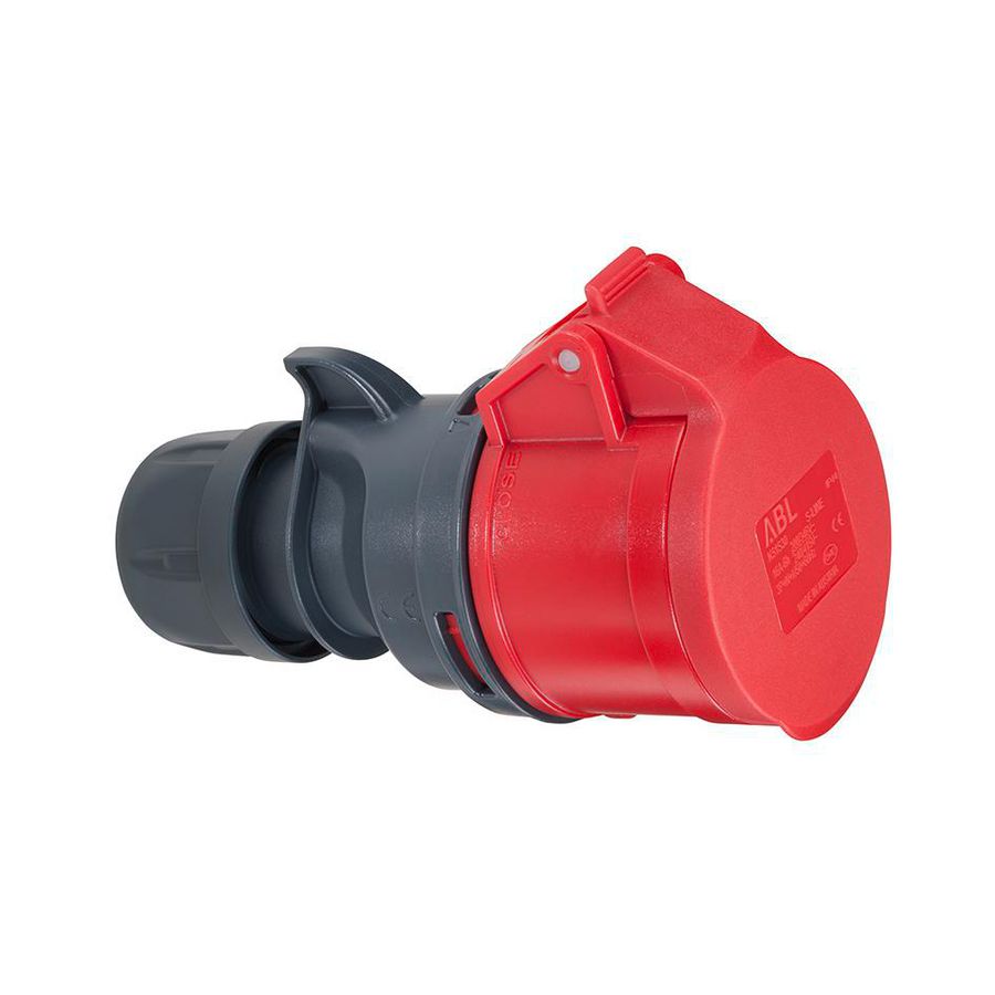 Koppeling CEE IP44 32A 4P 400V 6h rood VVE=10