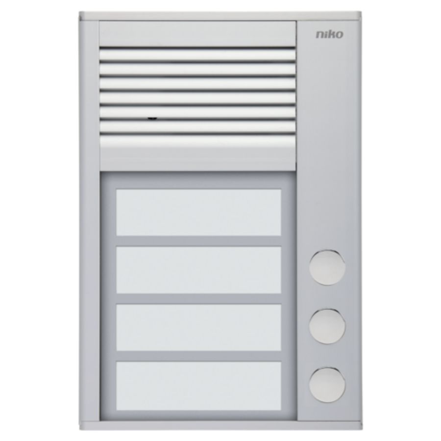 Opbouwbuitenpost 16mm met 3 bellen