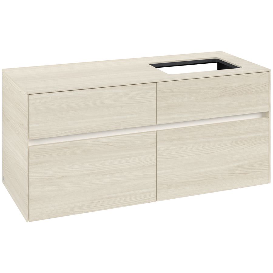 Wastafelonderkast Collaro 1200x548x500mm White Oak C114B0AA