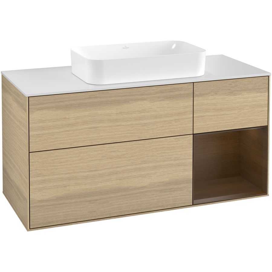 Wastafelonderkast Finion 1200x603x501mm Oak Veneer G301GNPC