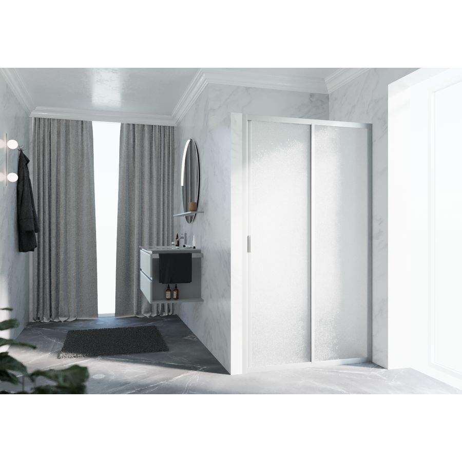Schuifdeur LUNES 2P 1200-1260x1950mm glas niva profiel matchroom