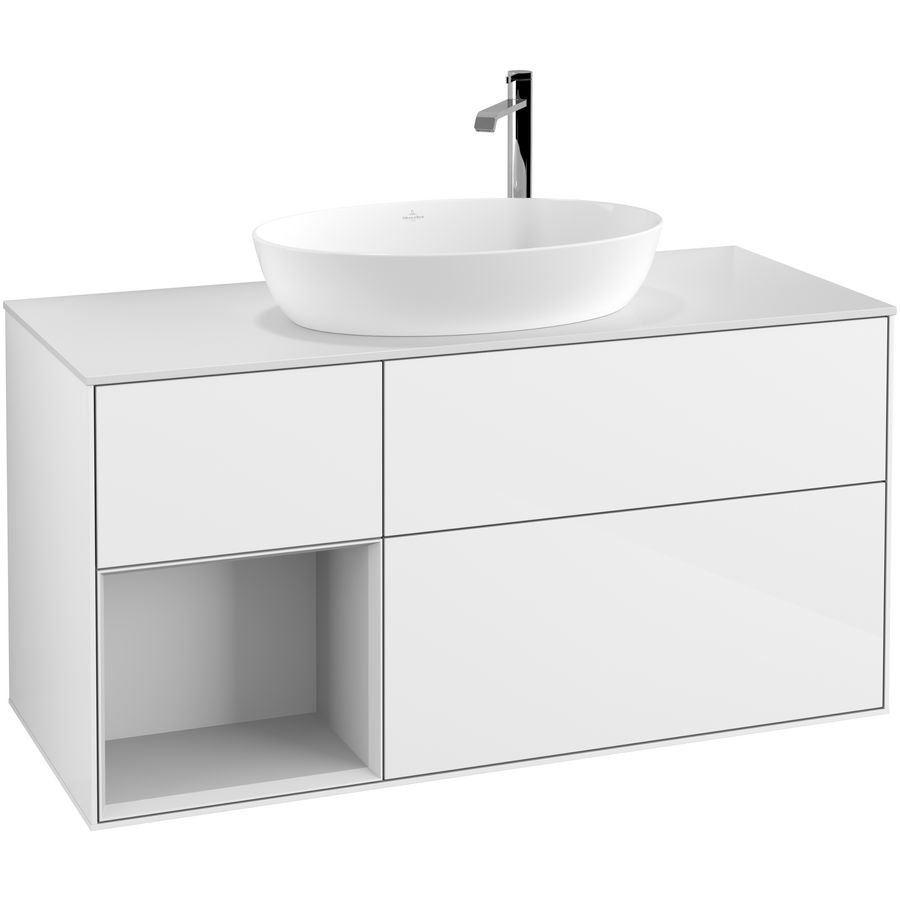 Wastafelonderkast Finion 1200x603x501mm G.White.L F941MTGF