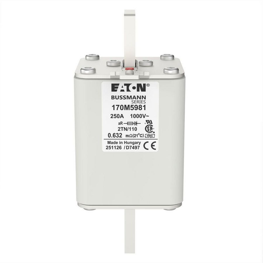 Zekering hoge snelheid 250A AC 1000V 150kA 2 59x75x13 VVE=3