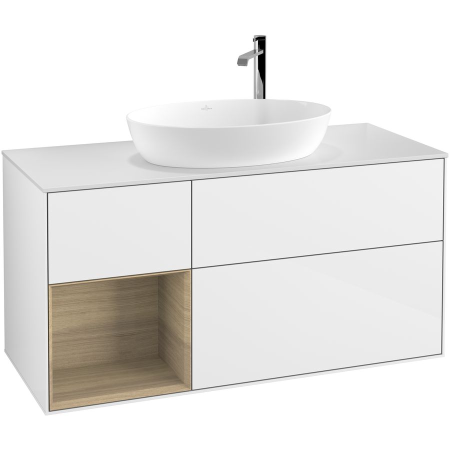 Wastafelonderkast Finion 1200x603x501mm G.White.L F941PCGF