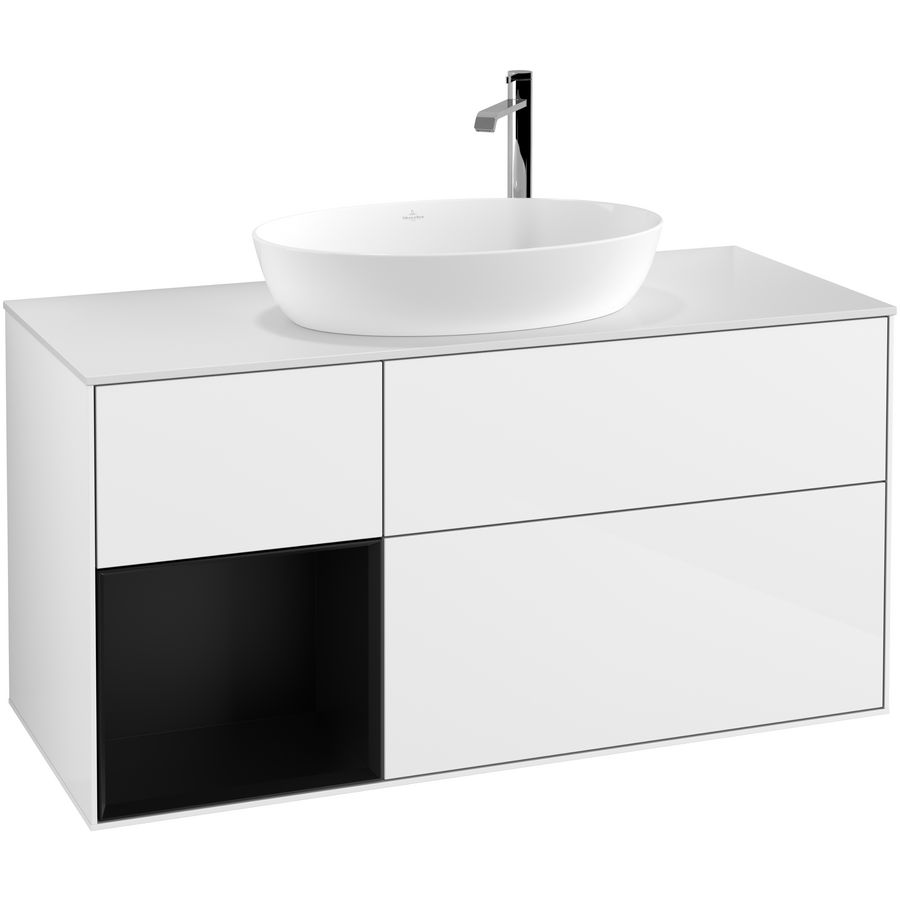Wastafelonderkast Finion 1200x603x501mm G.White.L F941PDGF