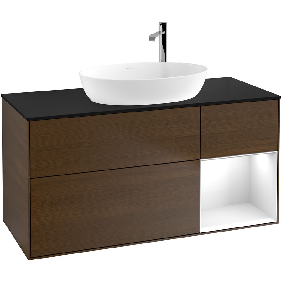 Wastafelonderkast Finion 1200x603x501mm W.Veneer F952GFGN