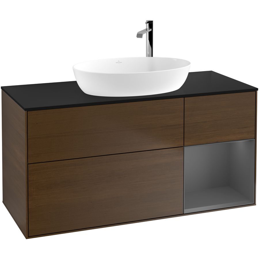 Wastafelonderkast Finion 1200x603x501mm W.Veneer F952GKGN