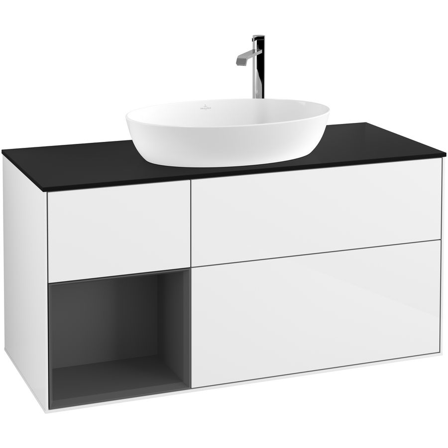 Wastafelonderkast Finion 1200x603x501mm G.White.L F942GKGF