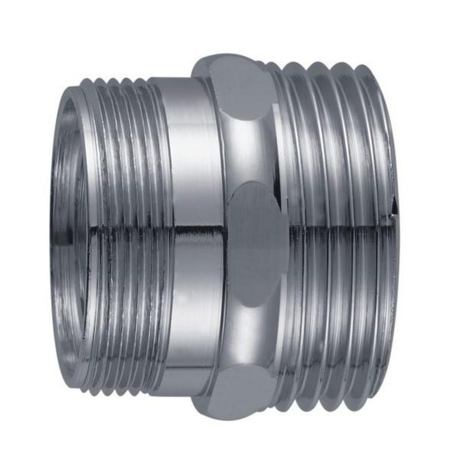 Verloopnippel M24x3/4" chroom messing bt.x bt.