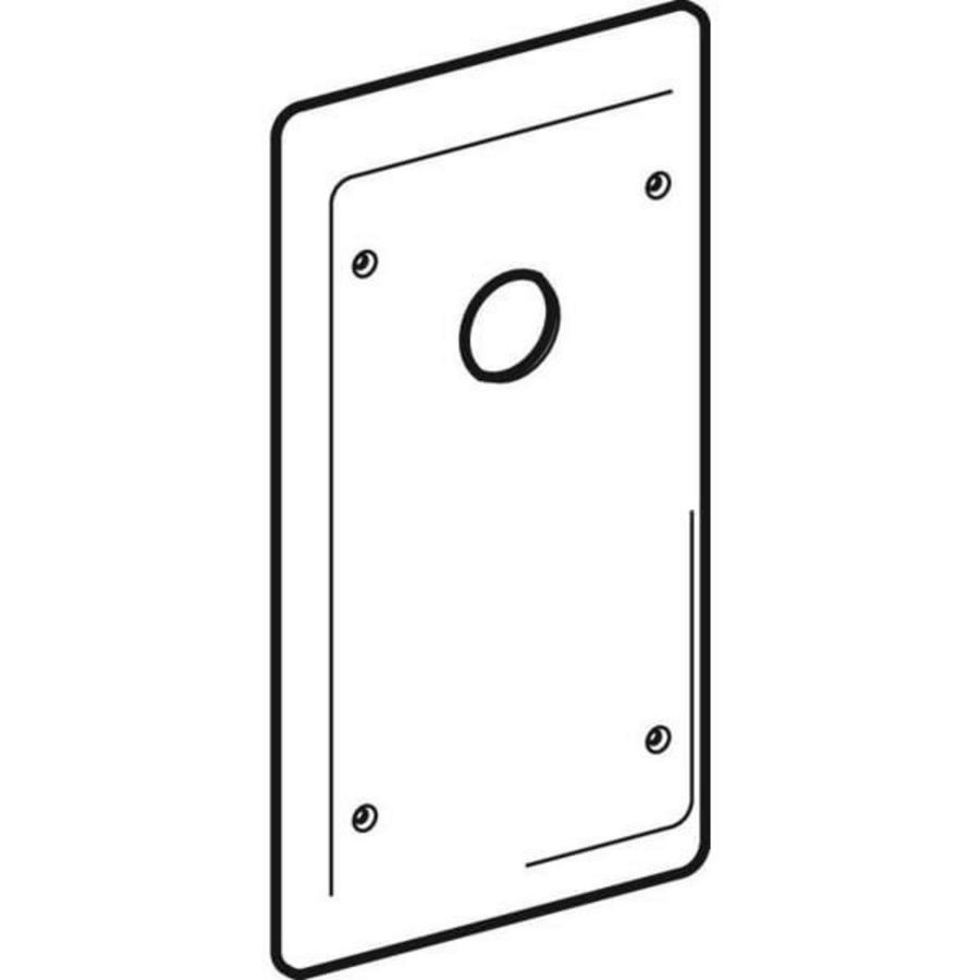 Afdekplaat voor inbouwsifon