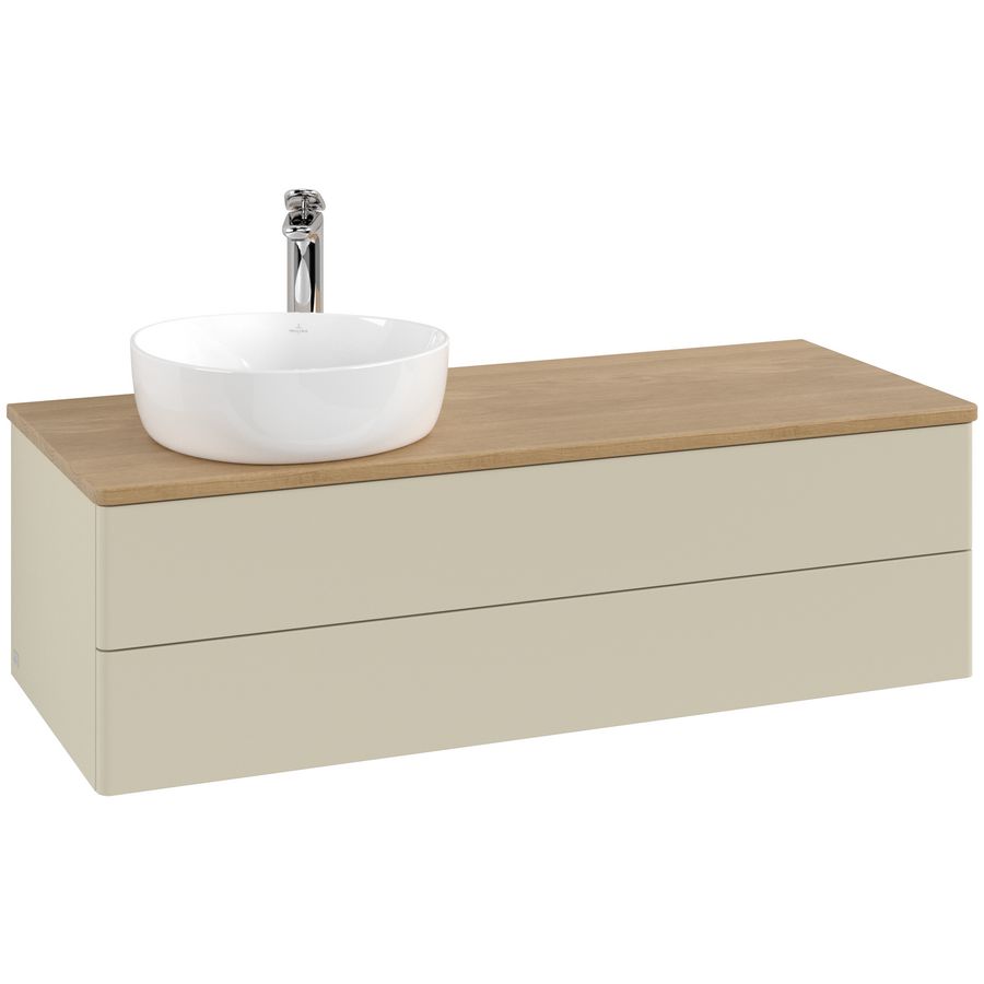 Wastafelonderkast Antao 1200x360x500mm S.Grey Matt Lacquer K22051HJ