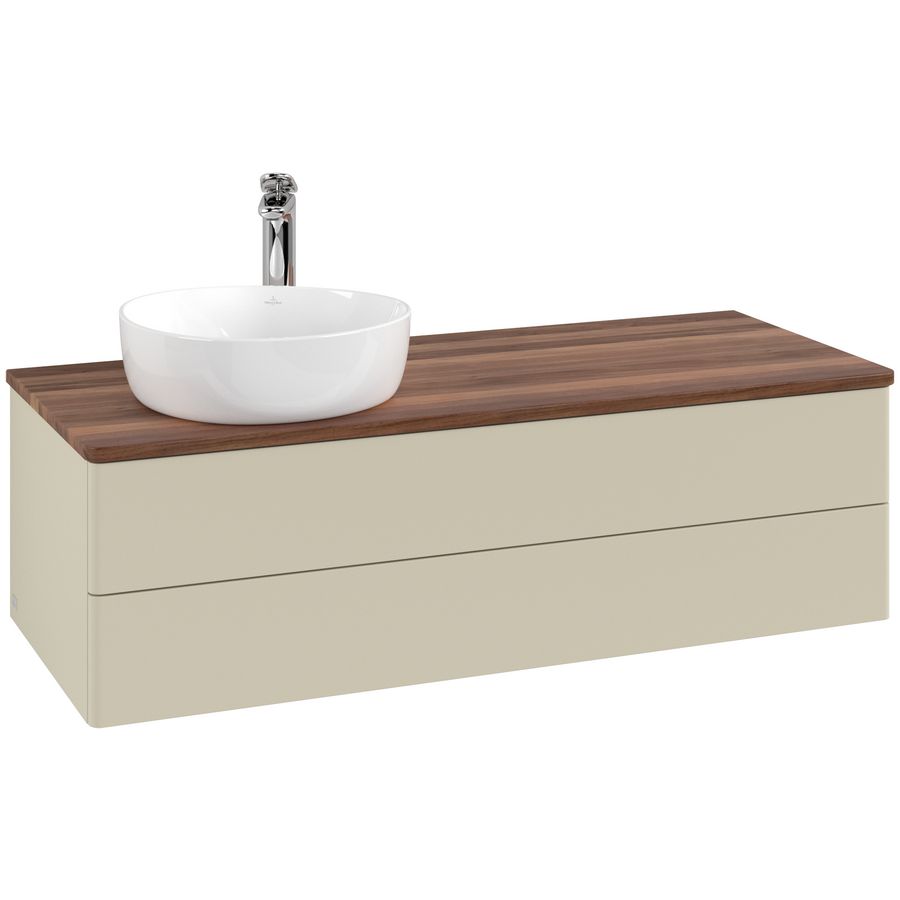 Wastafelonderkast Antao 1200x360x500mm S.Grey Matt Lacquer K22052HJ