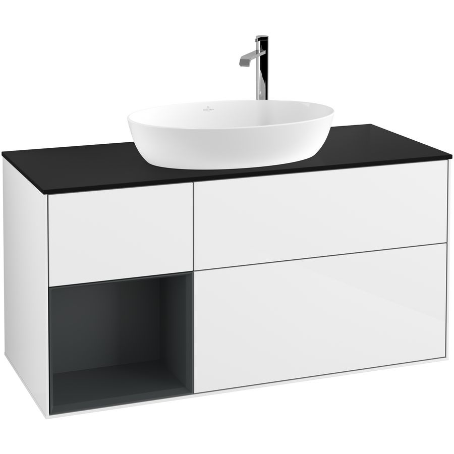 Wastafelonderkast Finion 1200x603x501mm G.White.L F942HGGF
