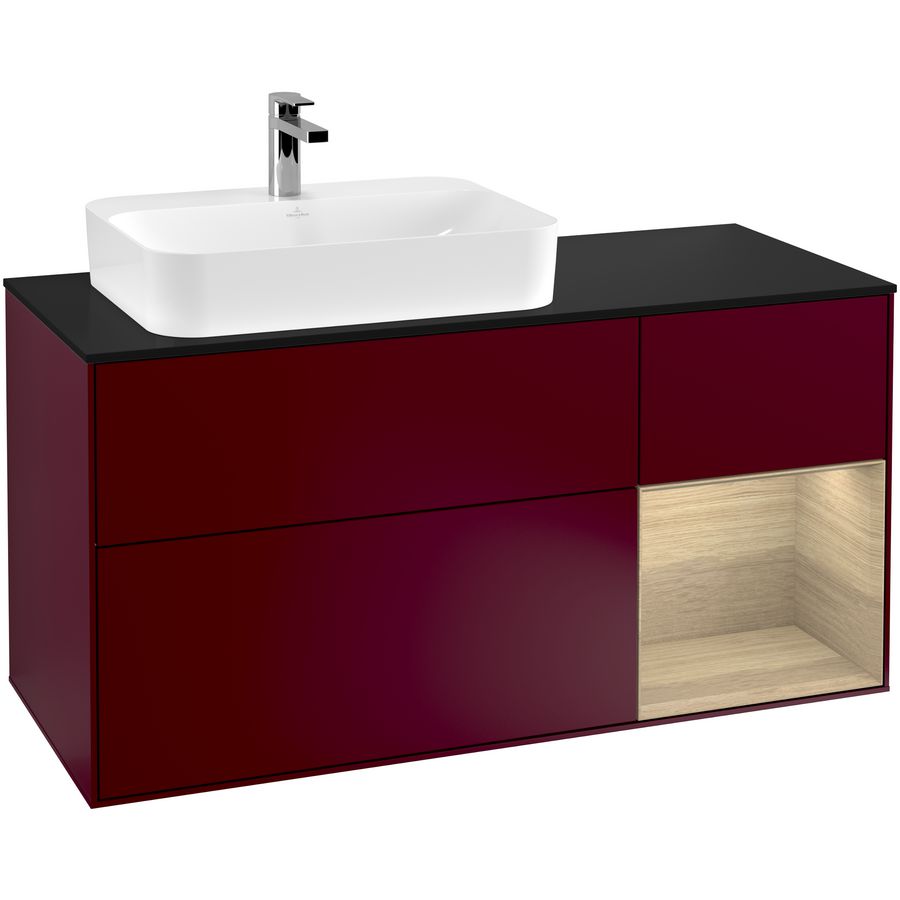 Wastafelonderkast Finion 1200x603x501mm Peony Matt Lacquer G402PCHB