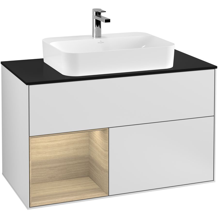 Wastafelonderkast Finion 1000x603x501mm White Matt Lacquer G362PCMT