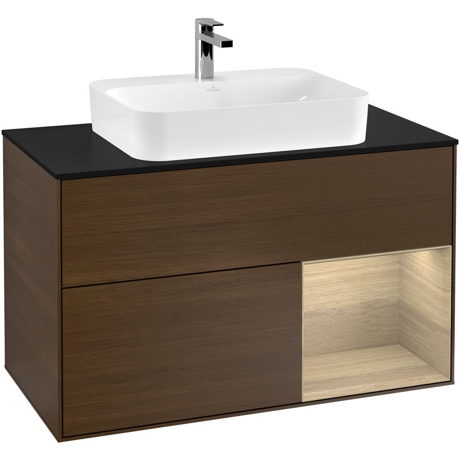 Wastafelonderkast Finion 1000x603x501mm W.Veneer G372PCGN