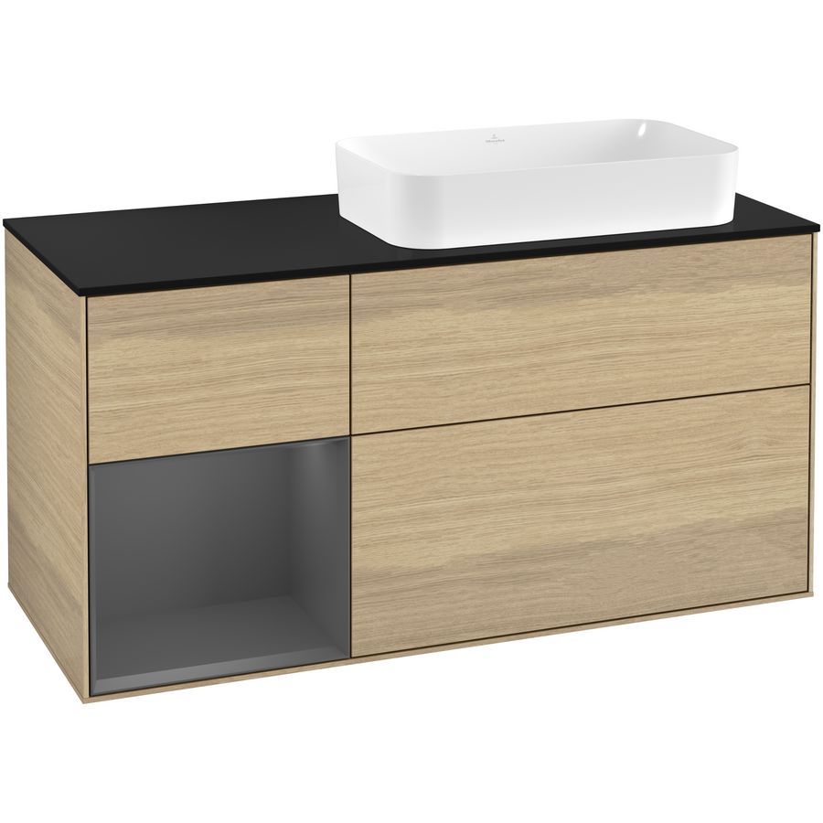 Wastafelonderkast Finion 1200x603x501mm Oak Veneer G272GKPC