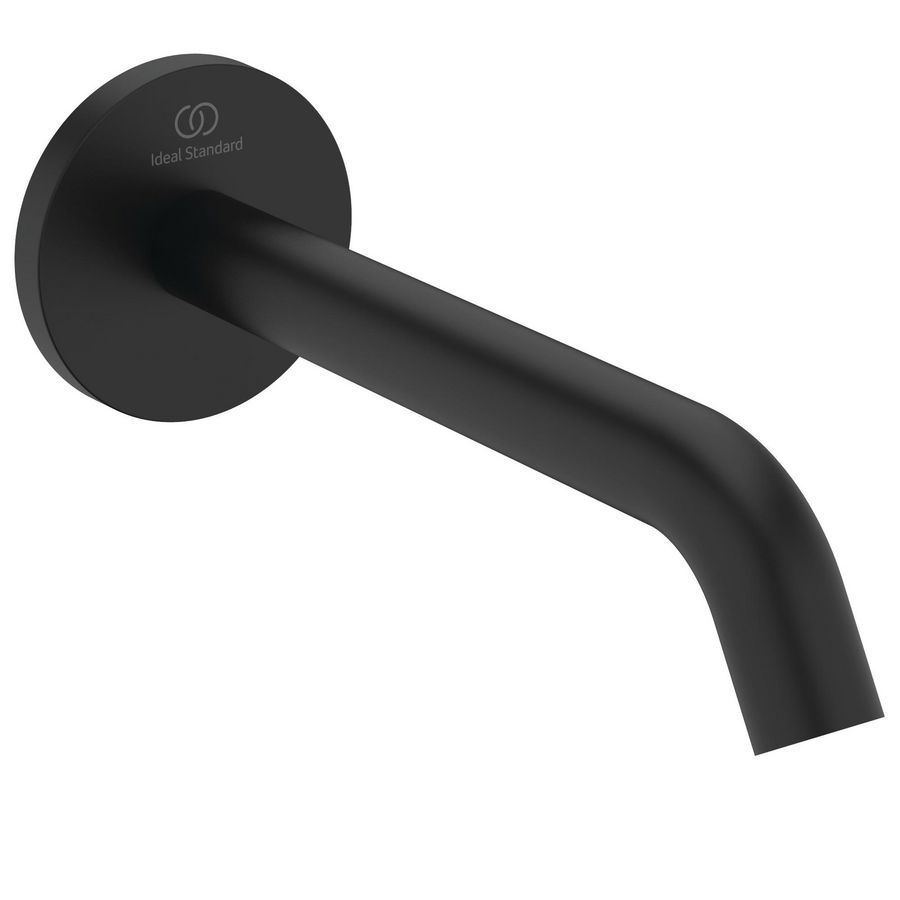Wanduitloop 180mm silk black Ceraline Nuovo