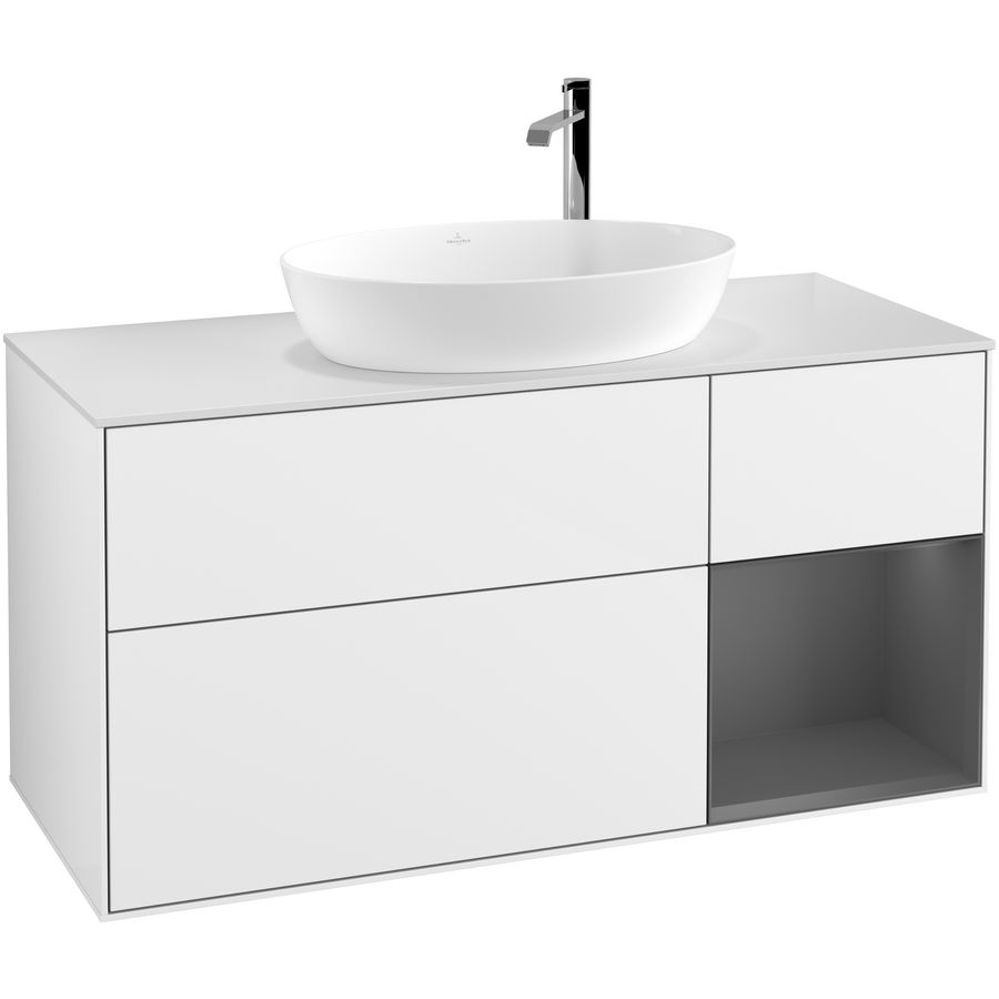 Wastafelonderkast Finion 1200x603x501mm G.White.L F951GKGF