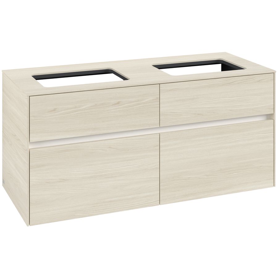 Wastafelonderkast Collaro 1200x548x500mm White Oak C11500AA